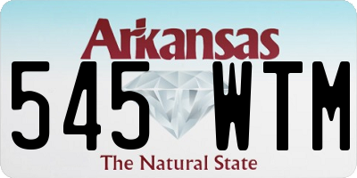 AR license plate 545WTM