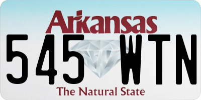 AR license plate 545WTN