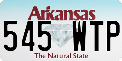 AR license plate 545WTP
