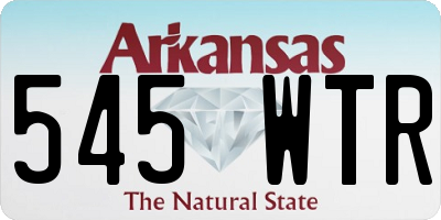 AR license plate 545WTR