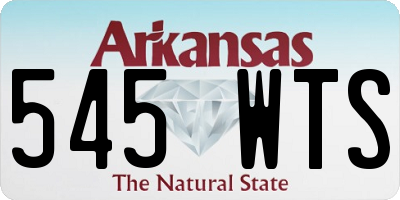 AR license plate 545WTS