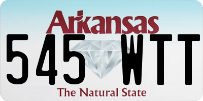 AR license plate 545WTT