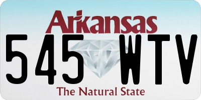 AR license plate 545WTV
