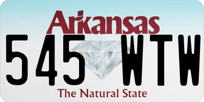 AR license plate 545WTW