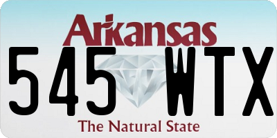 AR license plate 545WTX