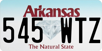 AR license plate 545WTZ