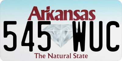 AR license plate 545WUC