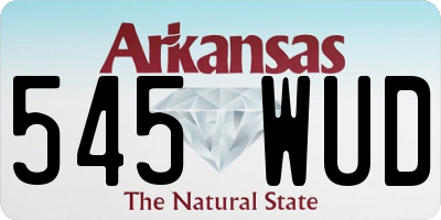 AR license plate 545WUD