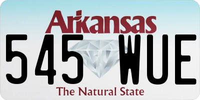 AR license plate 545WUE