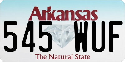 AR license plate 545WUF