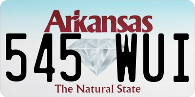 AR license plate 545WUI