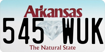 AR license plate 545WUK
