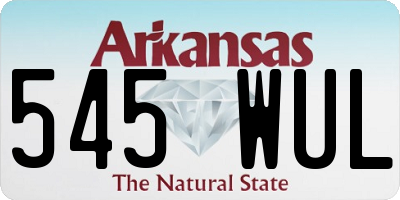 AR license plate 545WUL