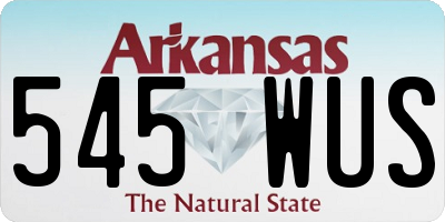 AR license plate 545WUS