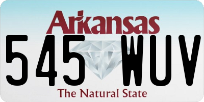 AR license plate 545WUV