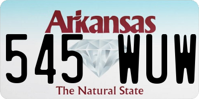 AR license plate 545WUW