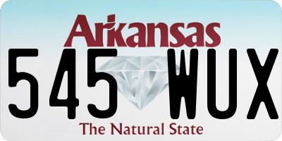 AR license plate 545WUX