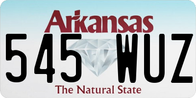 AR license plate 545WUZ