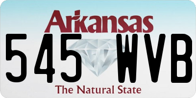 AR license plate 545WVB