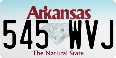 AR license plate 545WVJ
