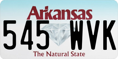 AR license plate 545WVK