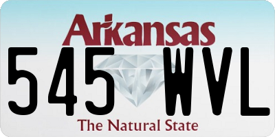 AR license plate 545WVL