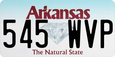 AR license plate 545WVP