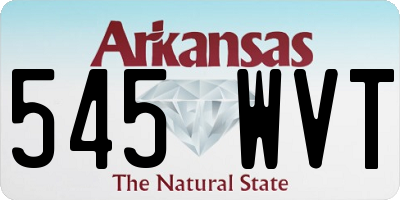 AR license plate 545WVT