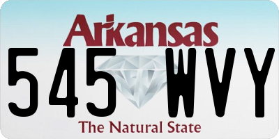 AR license plate 545WVY