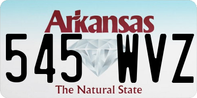 AR license plate 545WVZ