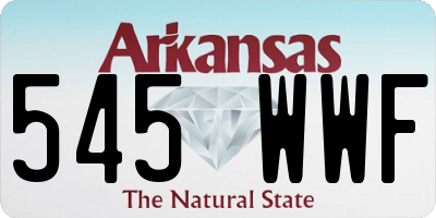 AR license plate 545WWF