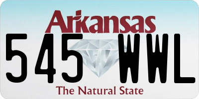 AR license plate 545WWL