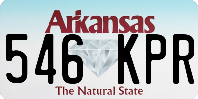 AR license plate 546KPR