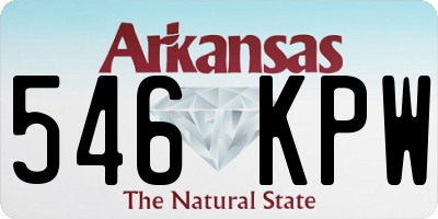 AR license plate 546KPW