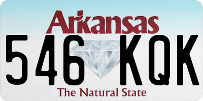 AR license plate 546KQK