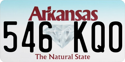 AR license plate 546KQO
