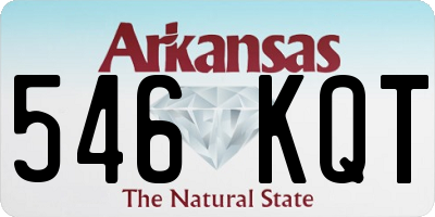 AR license plate 546KQT