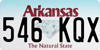 AR license plate 546KQX