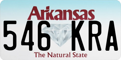 AR license plate 546KRA