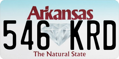 AR license plate 546KRD