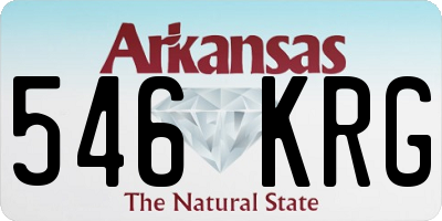 AR license plate 546KRG