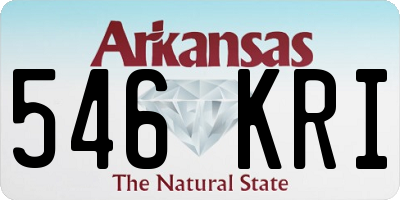 AR license plate 546KRI