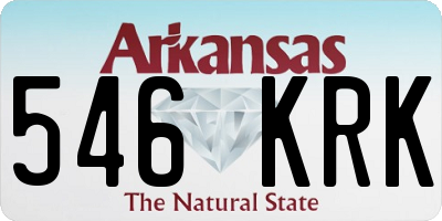 AR license plate 546KRK