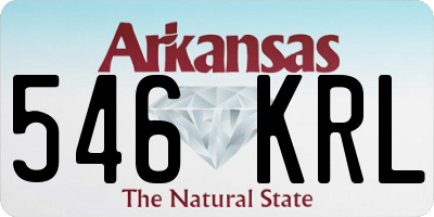 AR license plate 546KRL
