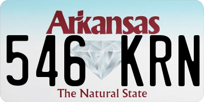 AR license plate 546KRN