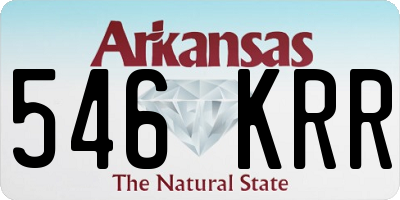AR license plate 546KRR
