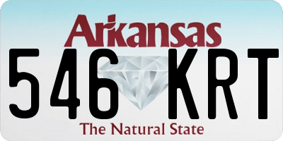 AR license plate 546KRT