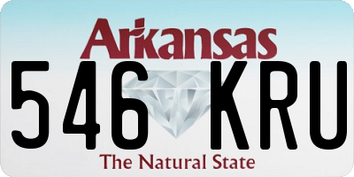 AR license plate 546KRU