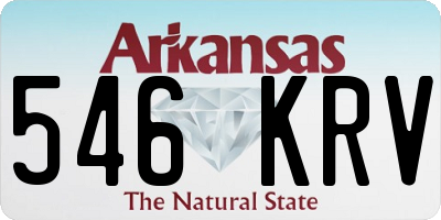 AR license plate 546KRV