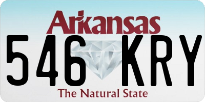 AR license plate 546KRY